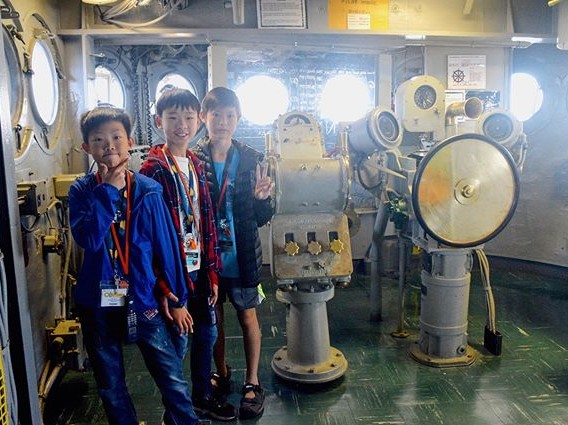 WALEX students visiting USS Hornet